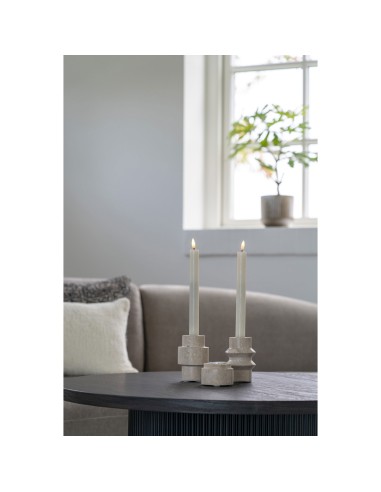 Support de Bougie Tea Light - Travertin naturel, ensemble de 2 - 4561049 - House Nordic