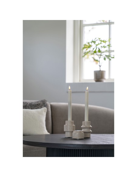 Support de Bougie Tea Light - Travertin naturel, ensemble de 2 - 4561049 - House Nordic