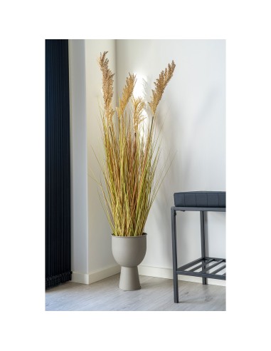 Pot de Fleurs Amalfi - Pot en beige gris 19x27 cm - 9001180 - House Nordic