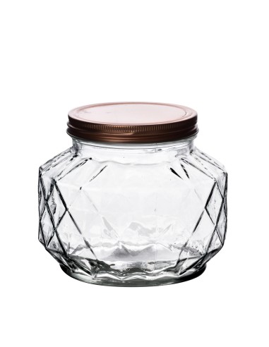 Bocal en Verre BASIC KITCHEN - 1400ml, 11x16x14cm - HTID7567 - Allesken