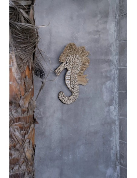 Décoratif THE SHELL SEA HORSE - Blanc - BABL023W - Bazar Bizar