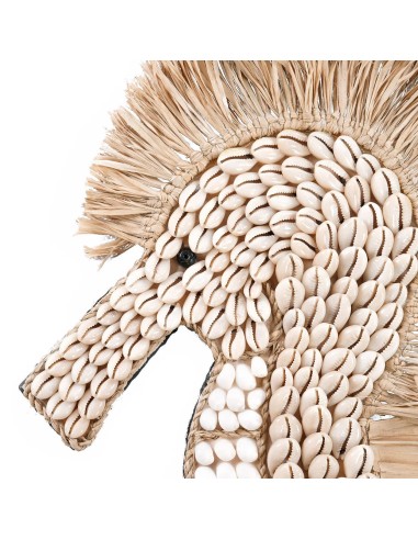 Décoratif THE SHELL SEA HORSE - Blanc - BABL023W - Bazar Bizar