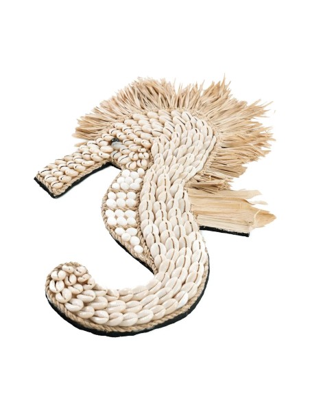 Décoratif THE SHELL SEA HORSE - Blanc - BABL023W - Bazar Bizar