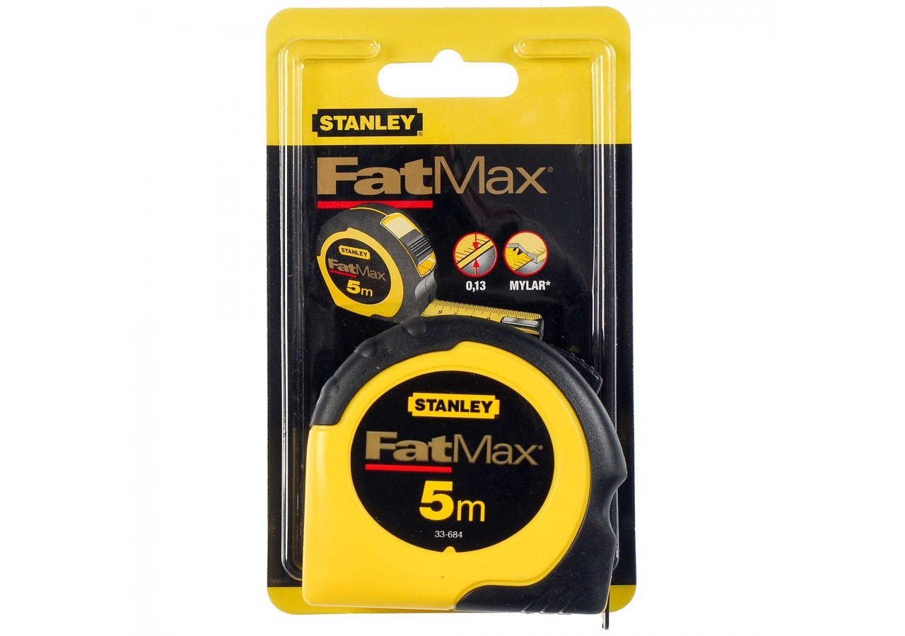 MESURE 5M X 19MM - DOUBLE MARQUAGE DU RUBAN FATMAX - 2-33-684 - Stanley