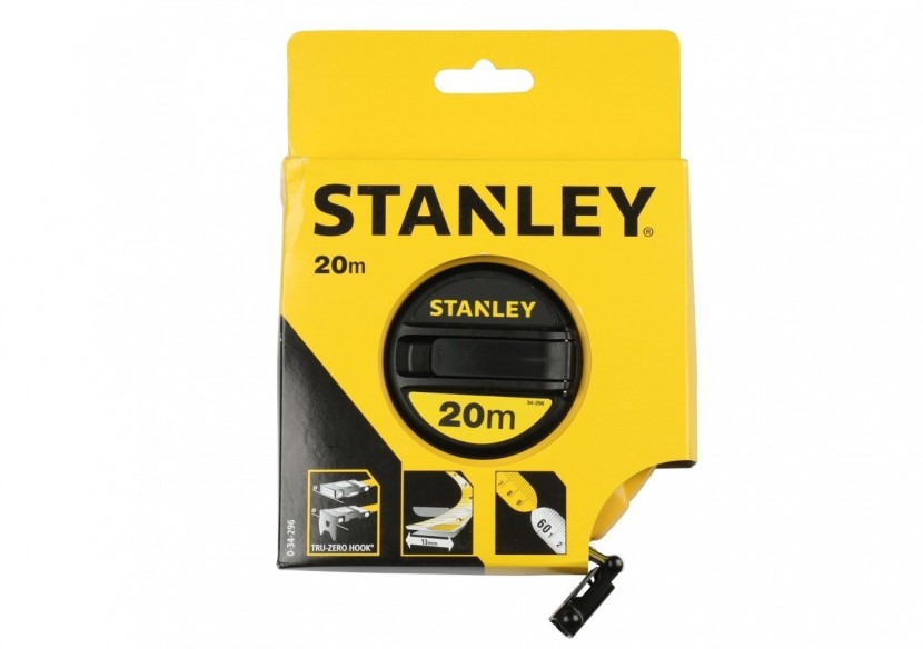 MESURE LONGUE 20M X 12,7MM RUBAN FIBRE DE VERRE - 0-34-296 - Stanley