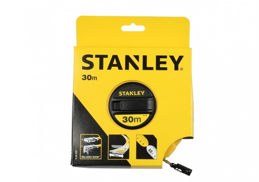 MESURE LONGUE 30M X 12,7MM RUBAN FIBRE DE VERRE - 0-34-297 - Stanley