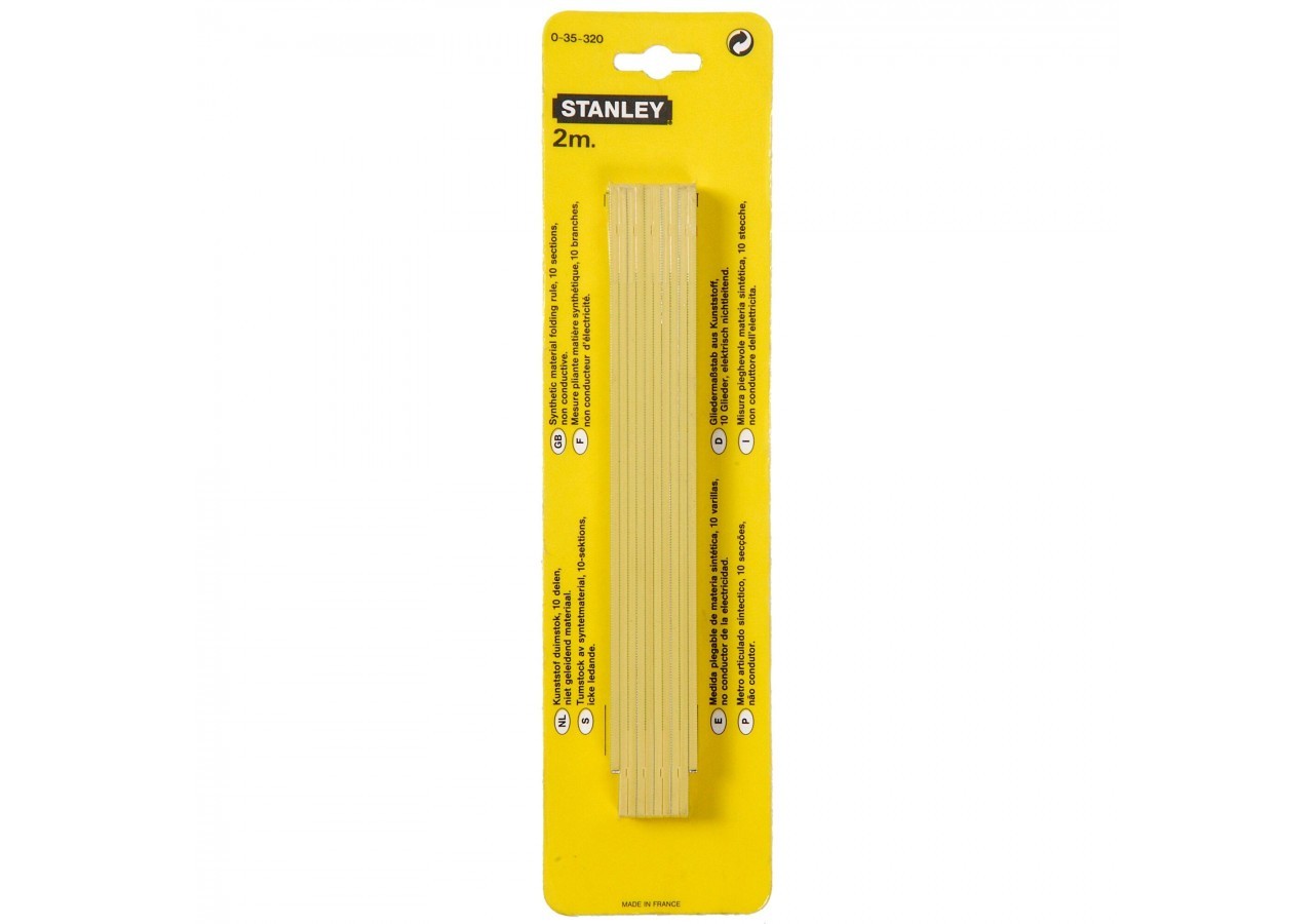 MESURE PLIANTE 2M X 15MM SYNTHETIQUE - 0-35-320 - Stanley
