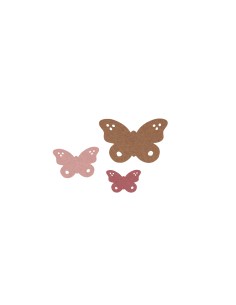Set de 3 Papillons Sanne - Décoration murale en PET - 60000038 - KidsDepot