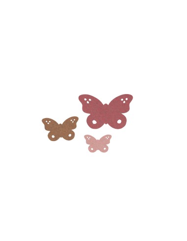 Set de 3 Papillons Sanne - Décoration murale en PET - 60000038 - KidsDepot