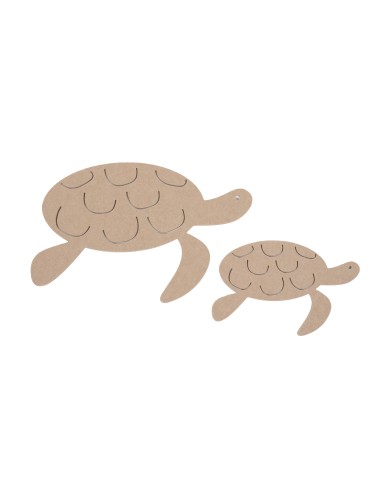 Décoration murale Schildpad Jonathan - Set de 2 tortues Camel - 60000053 - KidsDepot