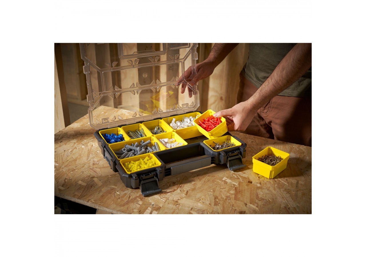 ORGANISEUR PROFONDEUR 64MM - 10 COMPARTIMENTS AMOVIBLES FATMAX - 1-97-519 - Stanley