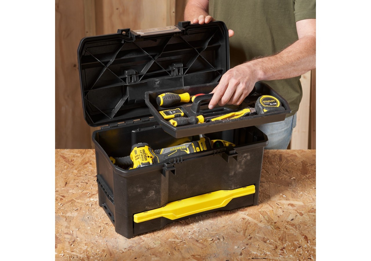 BOITE TOUCH LATCH 48CM AVEC TIROIR - 1-70-316 - Stanley