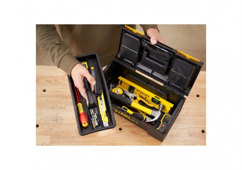 BOITE A OUTIL 40CM OUVERTURE 1 MAIN - 1-79-216 - Stanley
