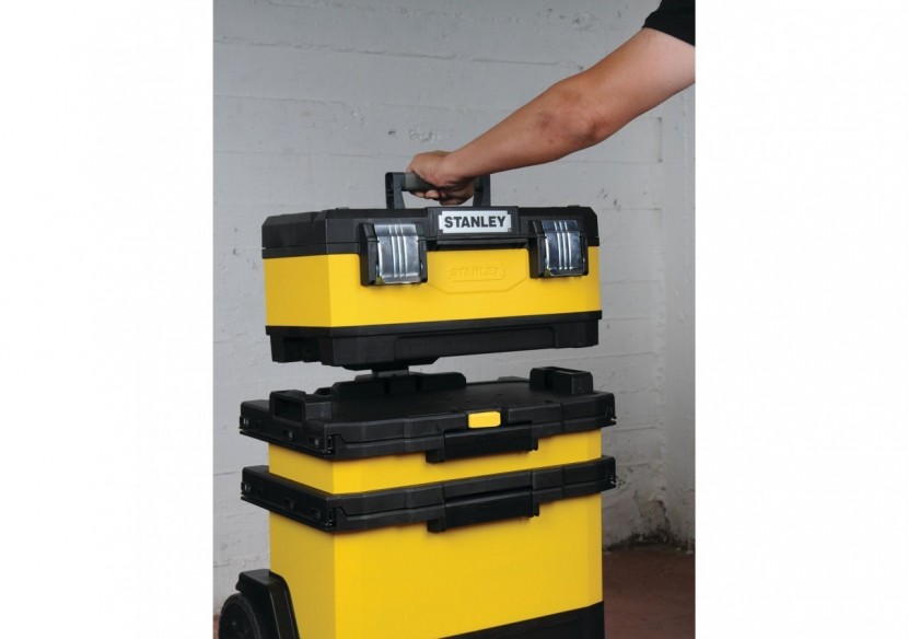 SERVANTE D'ATELIER BIMATIERE - 53L - 1-95-621 - Stanley SERVANTE D'ATELIER BIMATIERE - 53L - 1-95-621 - Stanley