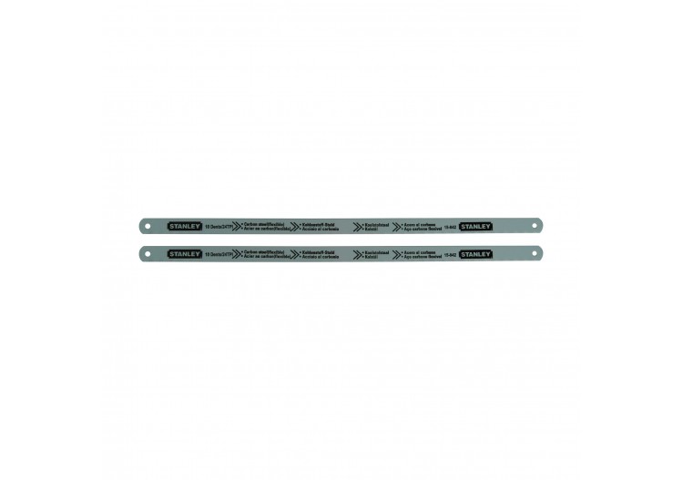LAME DE SCIE A METAUX - CARTE 2 LAMES FLEXIBLE LION 10 DENTS - 0-15-842 - Stanley