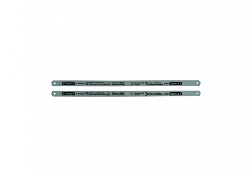 LAME DE SCIE A METAUX - CARTE 2 LAMES FLEXIBLE LION 10 DENTS - 0-15-842 - Stanley