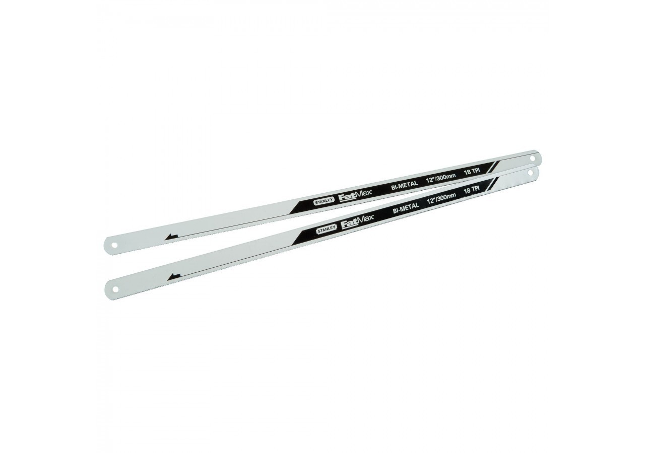 LAME DE SCIE A METAUX - CARTE 2 LAMES BIMETAL FATMAX 8 DENTS - FMHT0-20194 - Stanley