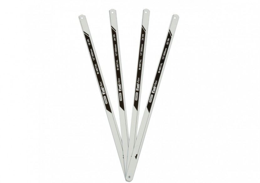 LAME DE SCIE A METAUX BIMETAL 8 DENTS x 1, 10 DENTS x 2, 12 DENTS x
 1 – CARTE 4 LAMES FATMAX - FMHT0-20232 - Stanley