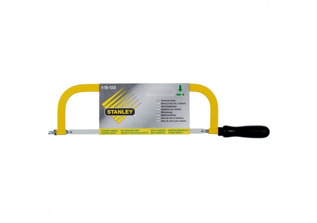 SCIE A METAUX POIGNEE DROITE SYNTHETIQUE + 1 LAME LION - 1-15-123 - Stanley