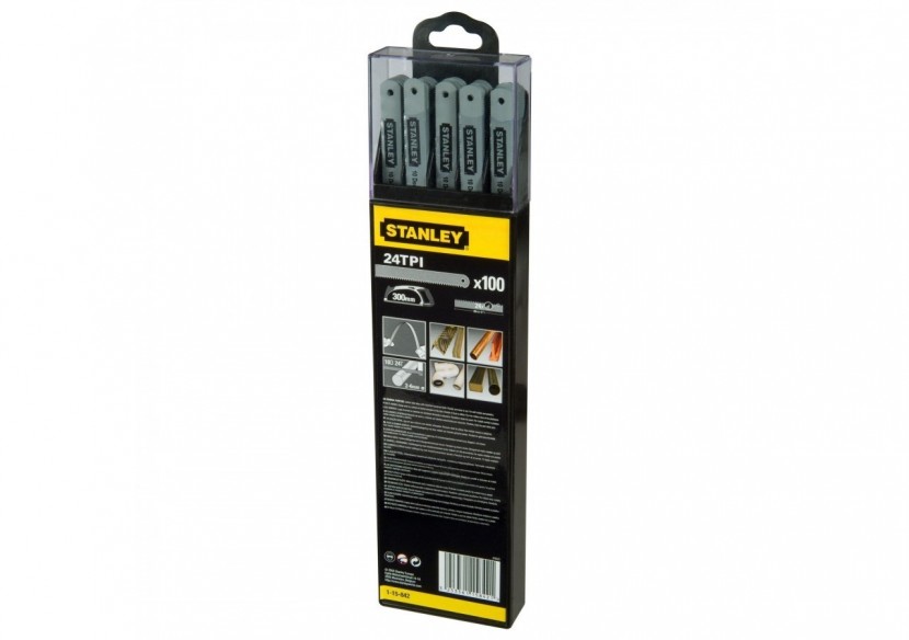 LAME DE SCIE A METAUX - BOITE 100 LAMES FLEXIBLE LION 10 DENTS - 1-15-842 - Stanley