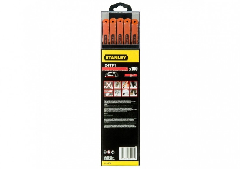 LAME DE SCIE A METAUX - BOITE 100 LAMES RUBIS HSS MOLY 10 DENTS - 1-15-906 - Stanley