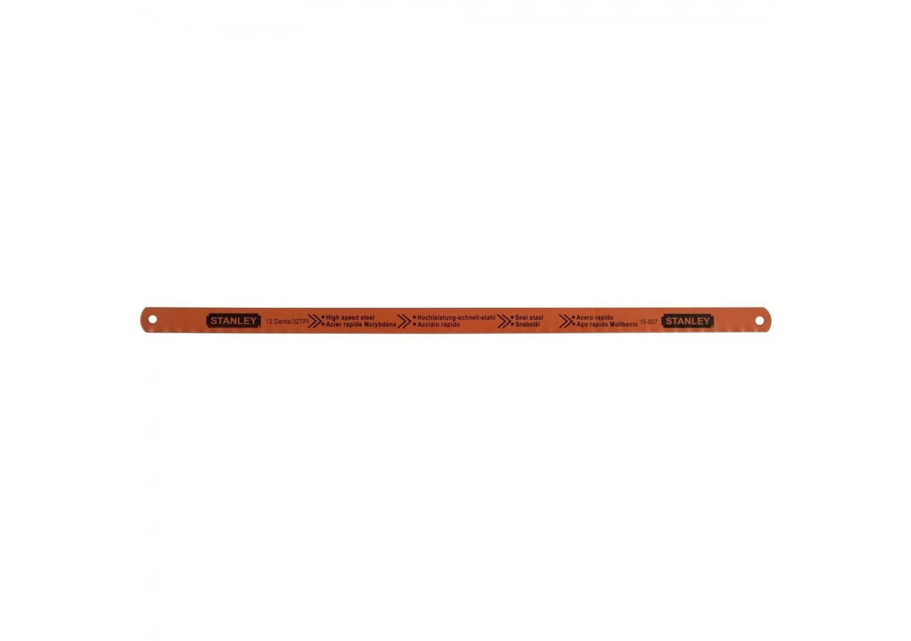 LAME DE SCIE A METAUX - BOITE 100 LAMES RUBIS HSS MOLY 12 DENTS - 1-15-907 - Stanley