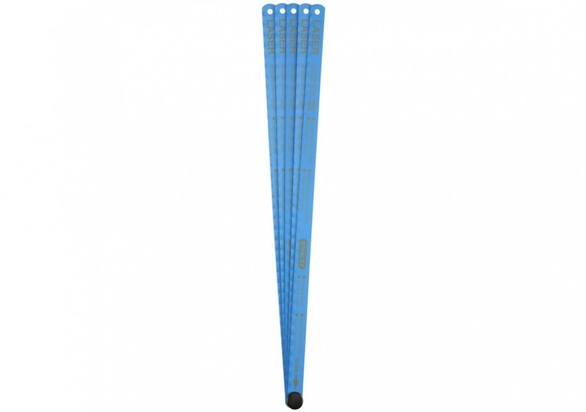 LAME DE SCIE A METAUX - CARTE 5 LAMES HSS BIMETAL LASER 10 DENTS - 2-15-558 - Stanley