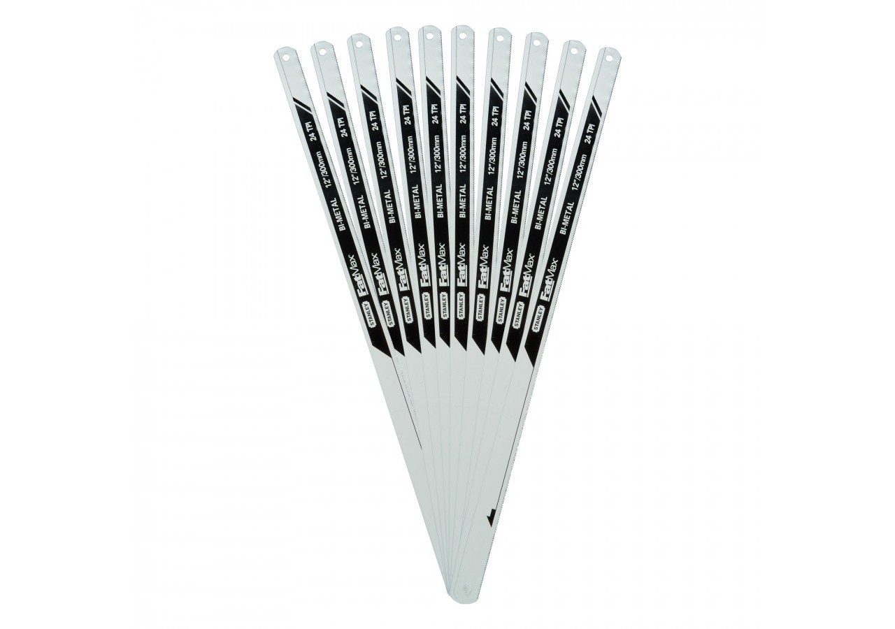 LAME DE SCIE A METAUX - CARTE 10 LAMES BIMETAL FATMAX 10 DENTS - FMHT2-20209 - Stanley