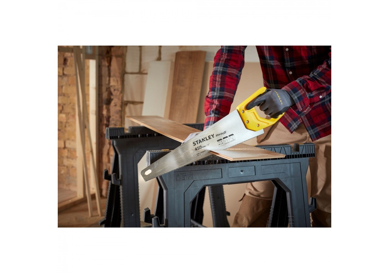 SCIE EGOINE SHARPCUT COUPE FINE 450MM - STHT20370-1 - Stanley