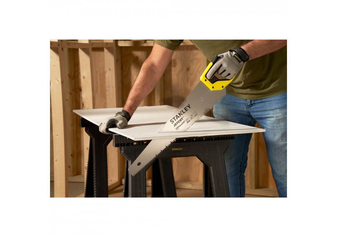SCIE EGOINE JETCUT SPECIALE PANNEAUX DE PLATRE 550MM - 2-20-037 - Stanley