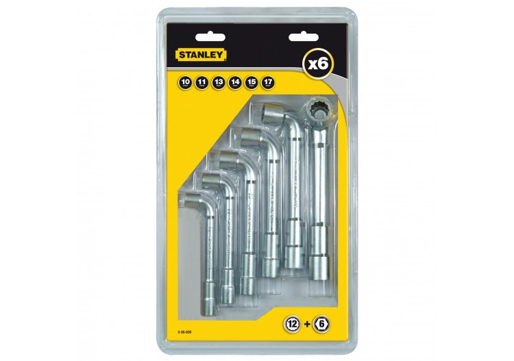 CLE A PIPE DEBOUCHEE 6X12PANS - JEU DE 6PCS - 0-86-699 - Stanley 2