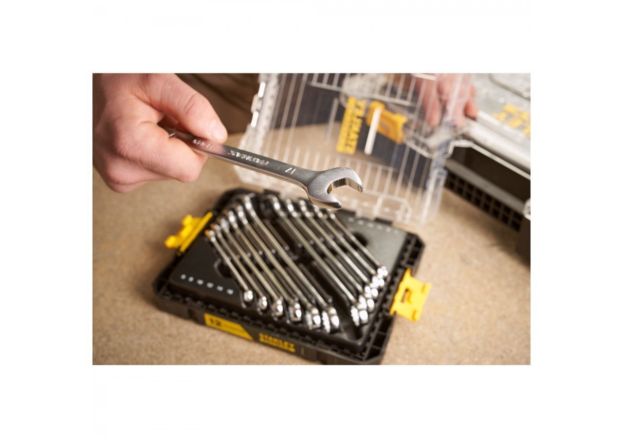 COFFRET CLÉS MIXTES STAKBOX M - JEU DE 12 PCS - FATMAX - FMMT98104-0 - Stanley