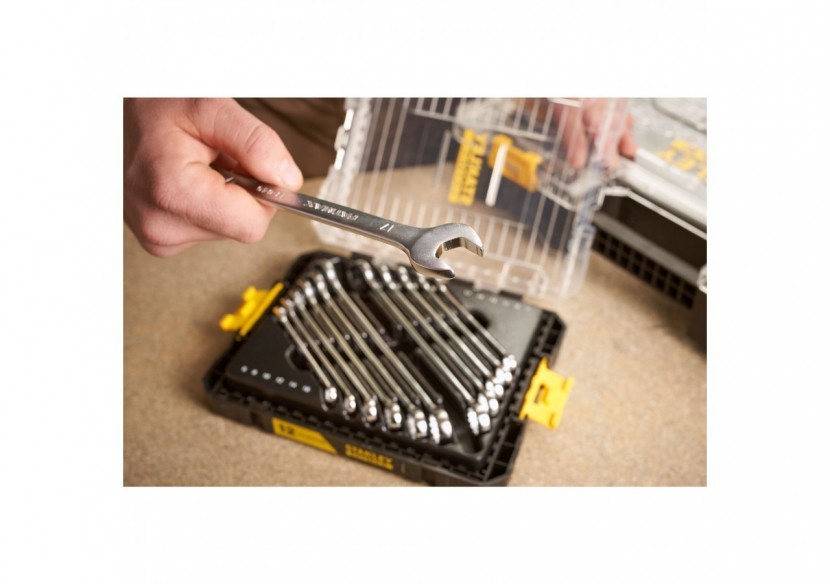 COFFRET CLÉS MIXTES STAKBOX M - JEU DE 12 PCS - FATMAX - FMMT98104-0 - Stanley