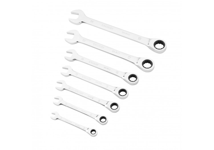 CLÉS MIXTES À CLIQUET - 7 PCS - STMT82846-0 - Stanley