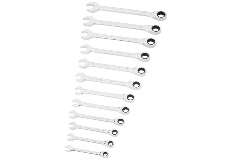 CLÉS MIXTES À CLIQUET - 12 PCS - STMT82847-0 - Stanley