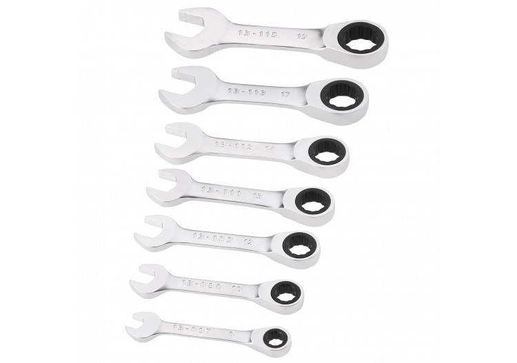 CLÉS MIXTES COURTES À CLIQUET FATMAX - JEU DE 7 PCS - FMMT82900-0 - Stanley