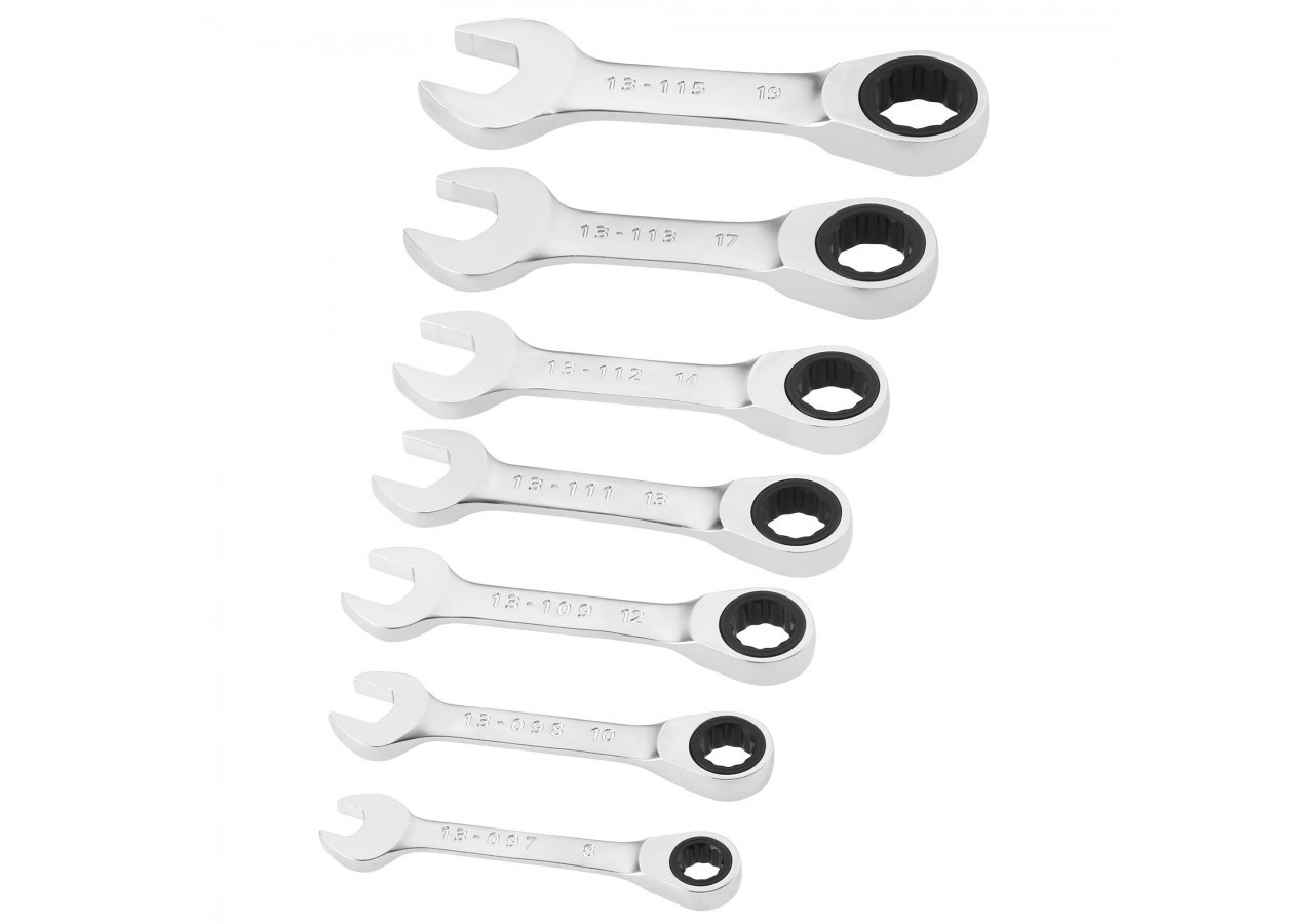 CLÉS MIXTES COURTES À CLIQUET FATMAX - JEU DE 7 PCS - FMMT82900-0 - Stanley