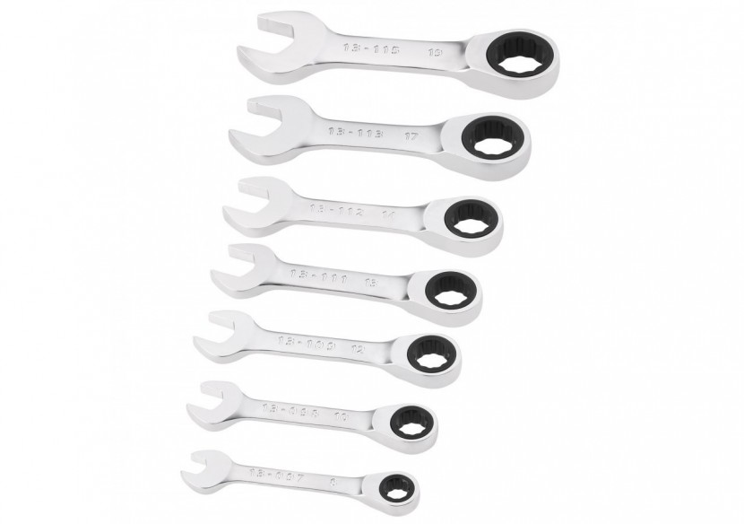 CLÉS MIXTES COURTES À CLIQUET FATMAX - JEU DE 7 PCS - FMMT82900-0 - Stanley