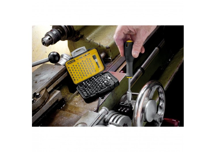 COFFRET D'EMBOUTS DE VISSAGE 1/4" 25MM - JEU DE 61PCS - GAMME PRO - 1-13-902 - Stanley 2