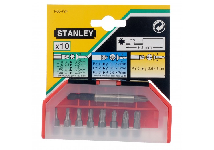 EMBOUTS DE VISSAGE - JEU DE 10PCS - 1-68-724 - Stanley 2