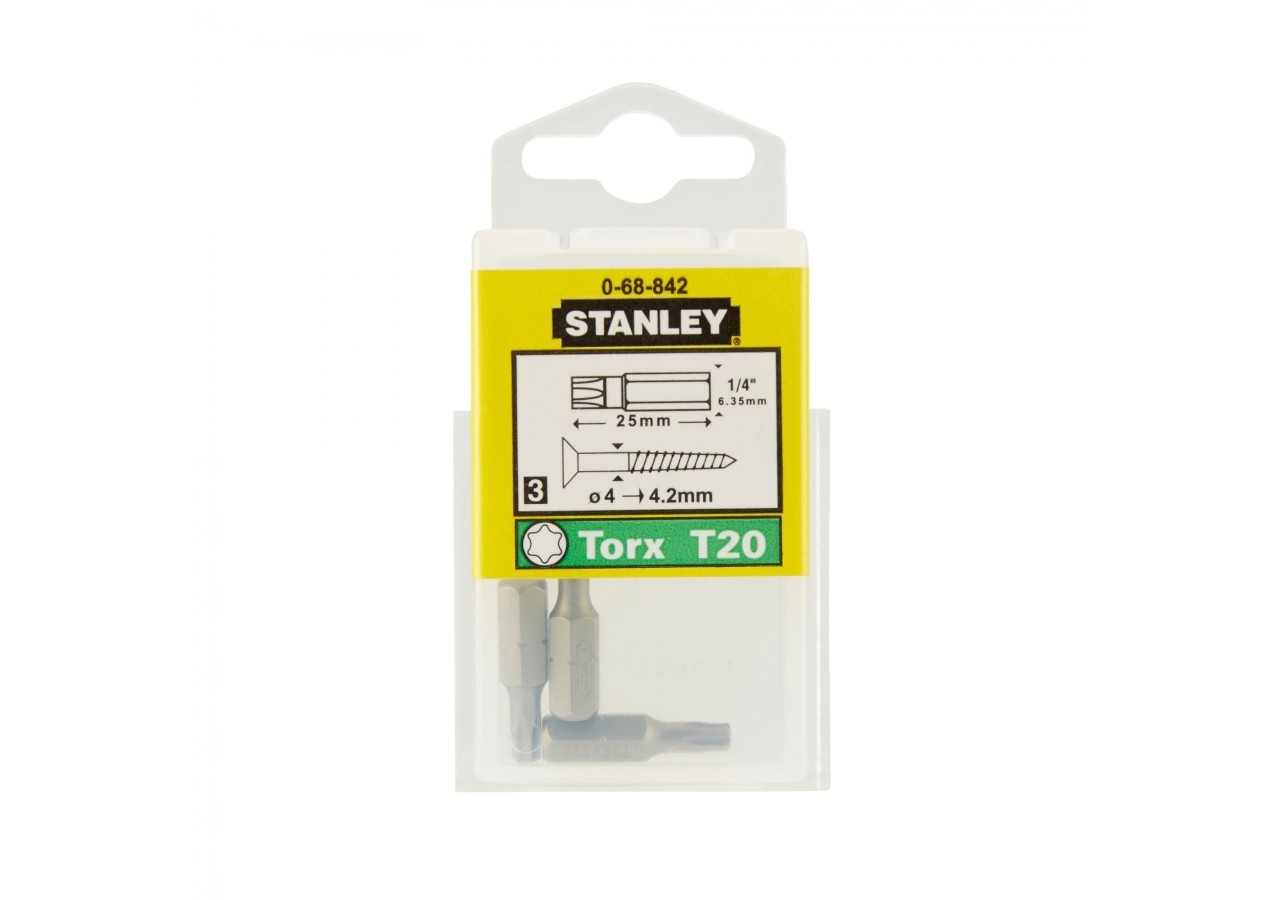 EMBOUT DE VISSAGE TORX T30 25MM
 - 25PCS - 1-68-845 - Stanley