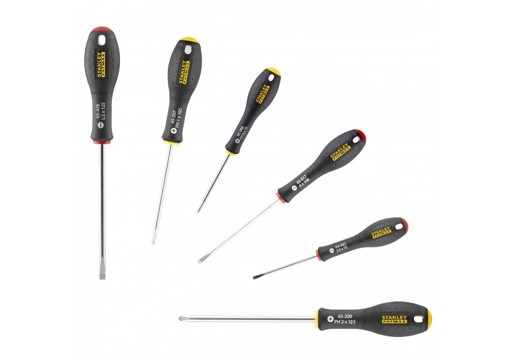 TOURNEVIS ELECTRICIEN + PHILLIPS
 - JEU DE 6 PCS FATMAX - FMHT0-62626 - Stanley