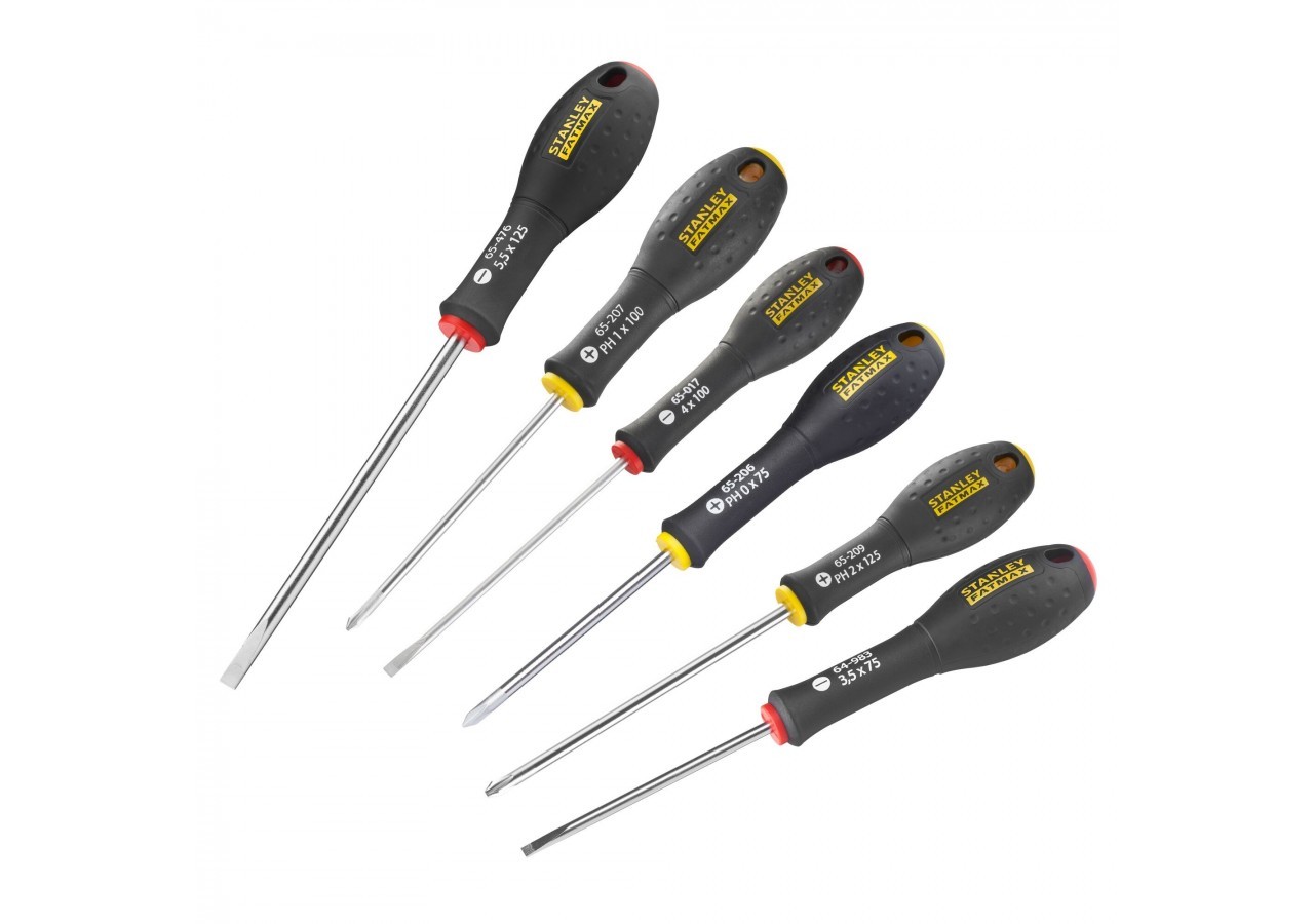TOURNEVIS ELECTRICIEN + PHILLIPS
 - JEU DE 6 PCS FATMAX - FMHT0-62626 - Stanley