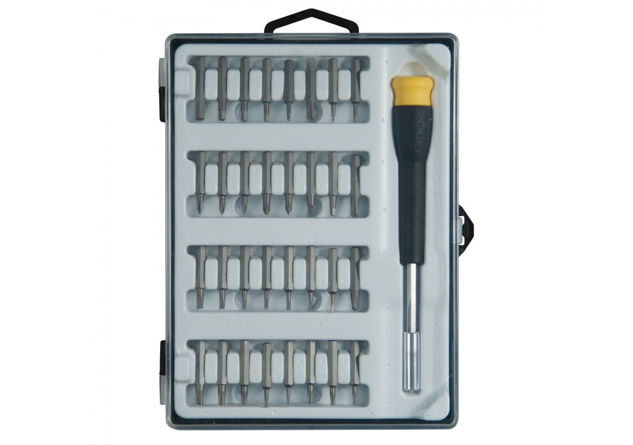 TOURNEVIS MICRO EMBOUTS 7 FENTES+3 PHILLIPS+7 HEXAGONAL+8 TORX+2 POZIDRIV+3 TTORX+3 TRIWINGS - STHT0-62634 - Stanley
