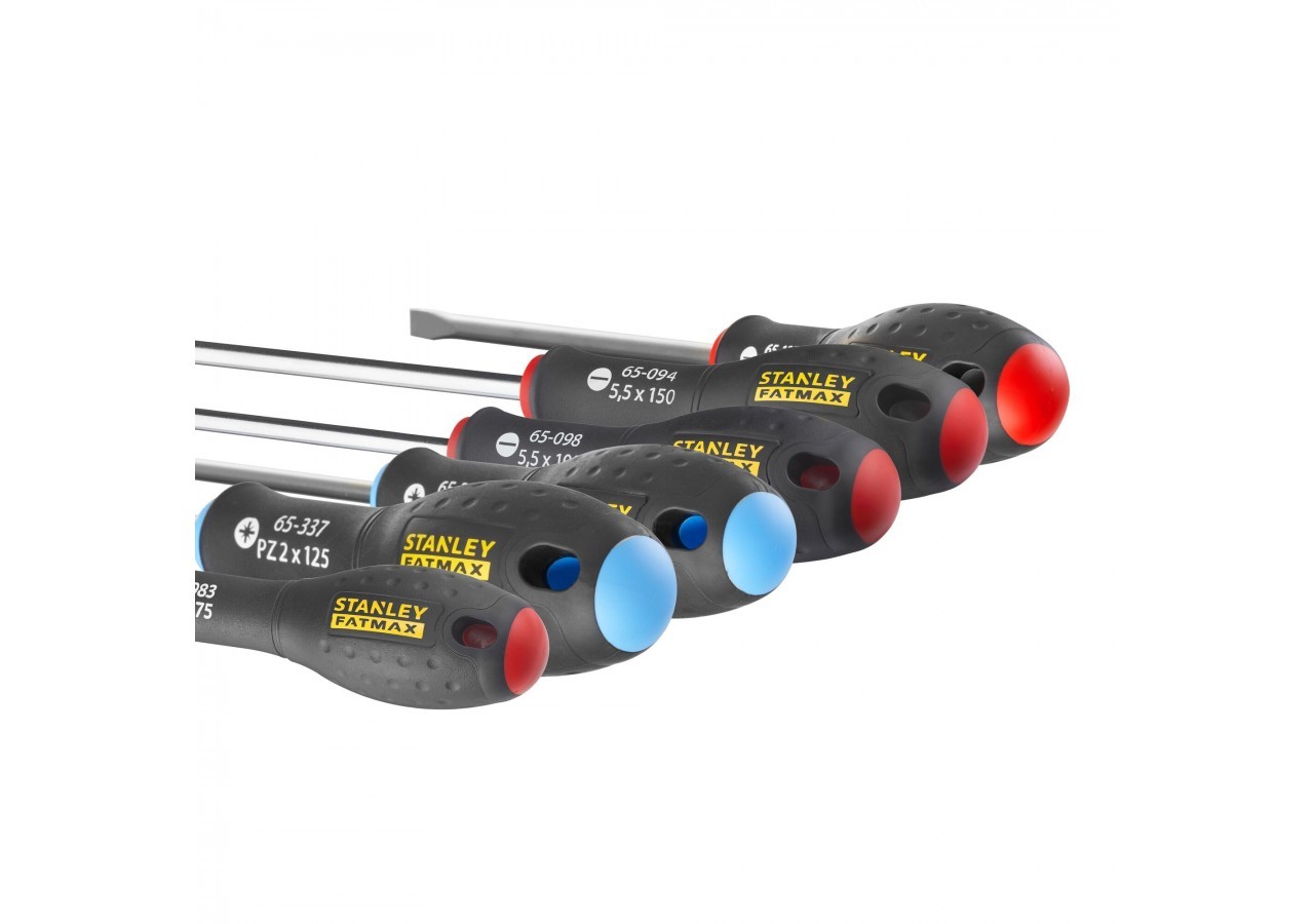 TOURNEVIS ELECTRICIEN + MECANICIEN + POZI - JEU DE 6PCS FATMAX - 0-65-428 - Stanley