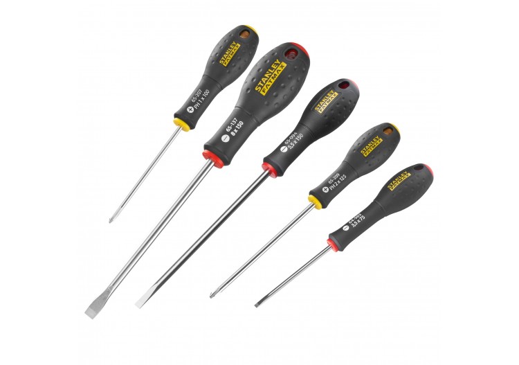 TOURNEVIS ELECTRICIEN + MECANICIEN + PHILLIPS - JEU DE 5PCS FATMAX - 0-65-436 - Stanley 2
