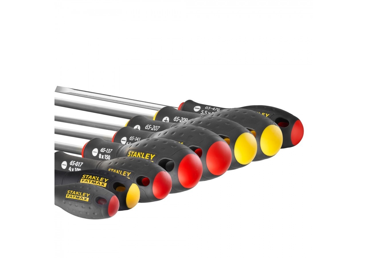 TOURNEVIS ELECTRICIEN + MECANICIEN + PHILLIPS - JEU DE 8PCS FATMAX - 0-65-437 - Stanley
