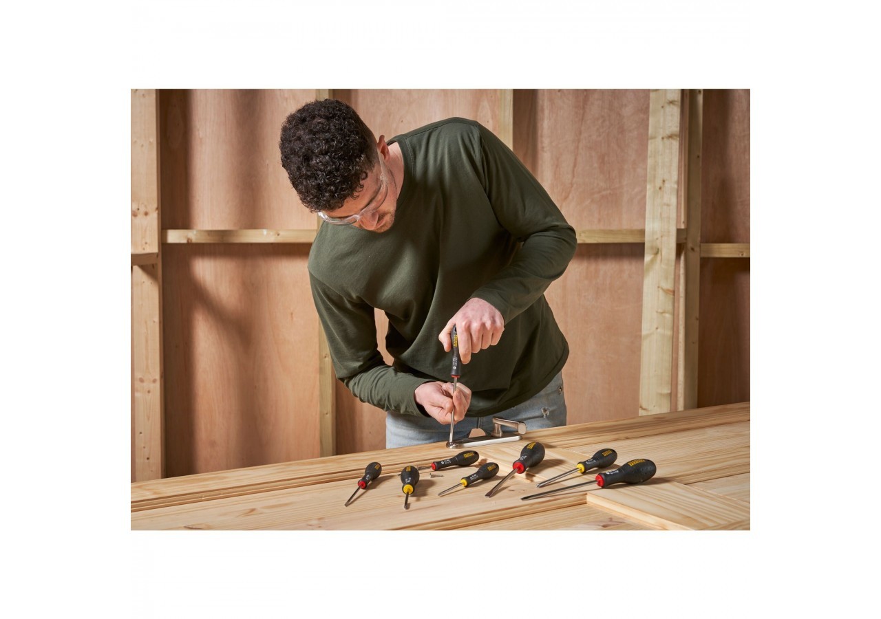 TOURNEVIS ELECTRICIEN + MECANICIEN + PHILLIPS - JEU DE 8PCS FATMAX - 0-65-437 - Stanley