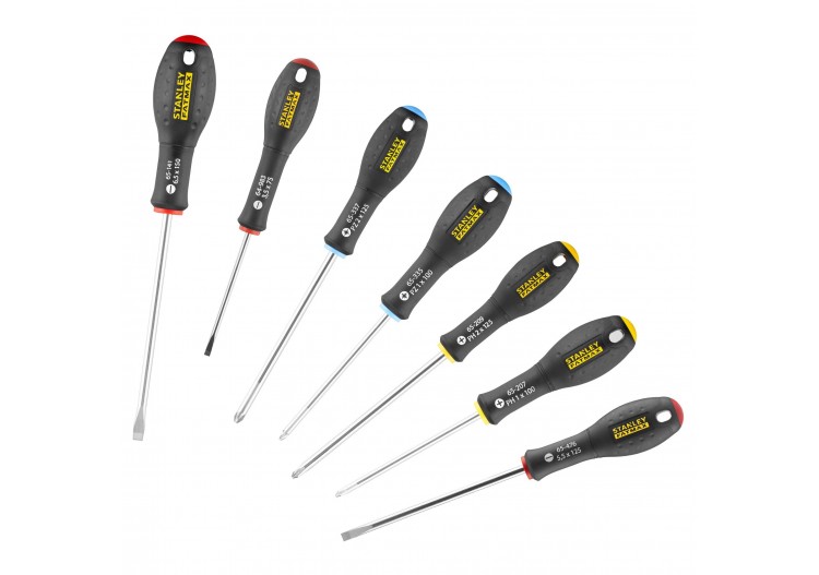 TOURNEVIS ELEC + MECA + PH + POZI
 - JEU DE 7PCS FATMAX - 0-65-438 - Stanley