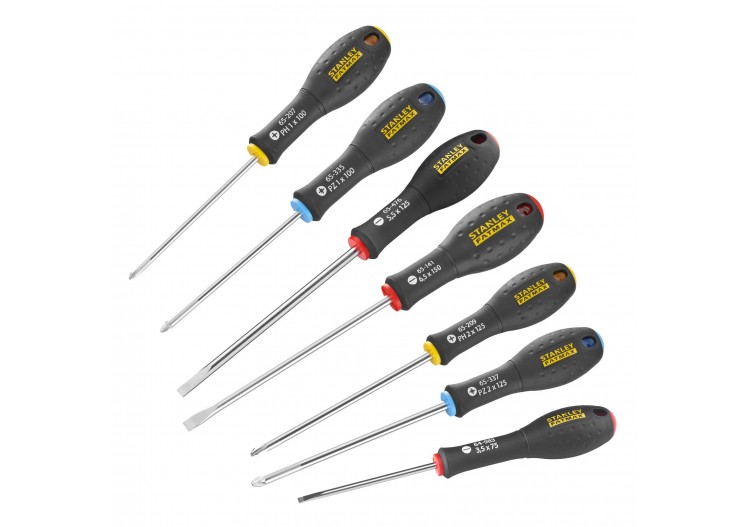 TOURNEVIS ELEC + MECA + PH + POZI
 - JEU DE 7PCS FATMAX - 0-65-438 - Stanley 2